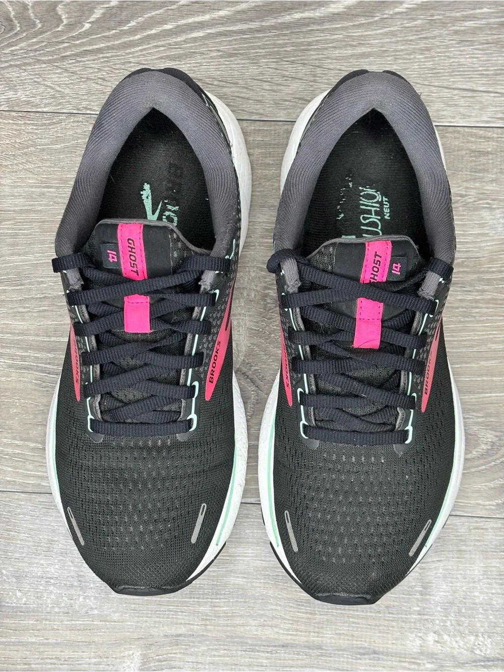 Brooks Ghost 14 Women's Size 8.5 B (Medium) Running Shoes Black Excellent